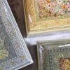 Personalized Bridesmaid gift box and Groomsmen Gifts: Handmade Paper Mache Box with Kashmir Carpet Art and Lacquered Finish