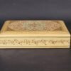 Personalized Bridesmaid gift box and Groomsmen Gifts: Handmade Paper Mache Box with Kashmir Carpet Art and Lacquered Finish