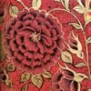 Red floral jewelry box as engagement ring box gift for her-