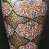 Table lamp base Vintage home decor art, Made in Kashmir from papier mache-
