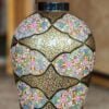 Table lamp base Vintage home decor art, Made in Kashmir from papier mache-