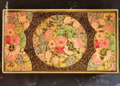 Vintage Real Gold box Kashmir jewelry storage holiday decor-