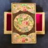 Vintage Real Gold box Kashmir jewelry storage holiday decor-