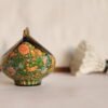 Vintage brass fruit bowl for kitchen decor, real gold artwork-