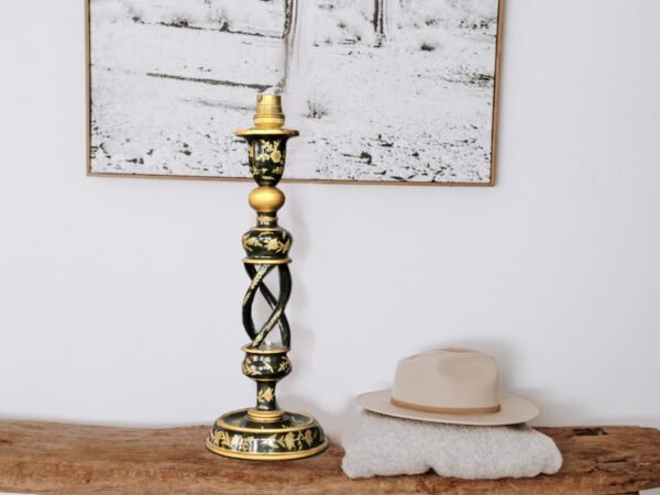 Vintage lamp mid century | Vintage floor lamp | wooden art deco lamp-