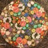 Wall plate Vintage (2000s) Real Gold painted Wall Art Paper mache Gulandar Gul design-