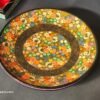 Wall plate Vintage (2000s) Real Gold painted Wall Art Paper mache Gulandar Gul design-