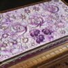 Wooden box for personalized jewellery storage with secret slider-