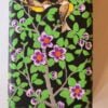 Wooden pencil pouch holder candy dnd dice box with painted lacquered daffodil delight-8 inches-