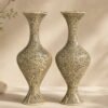 Metallic vase for bride