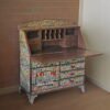 Antique Secretary Desk, walnut wooden desk,wooden chest of drawers