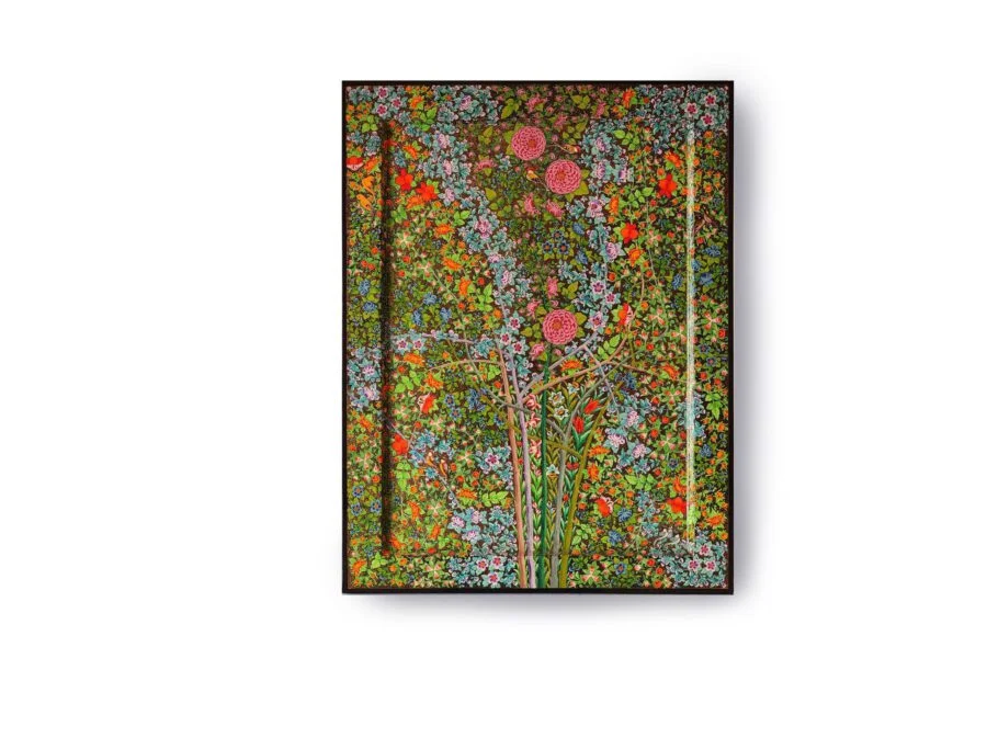 Intricate Paper Mache Patterns Wall Painting