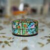 Real Gold oval paper mache box
