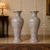 embossed flower vase