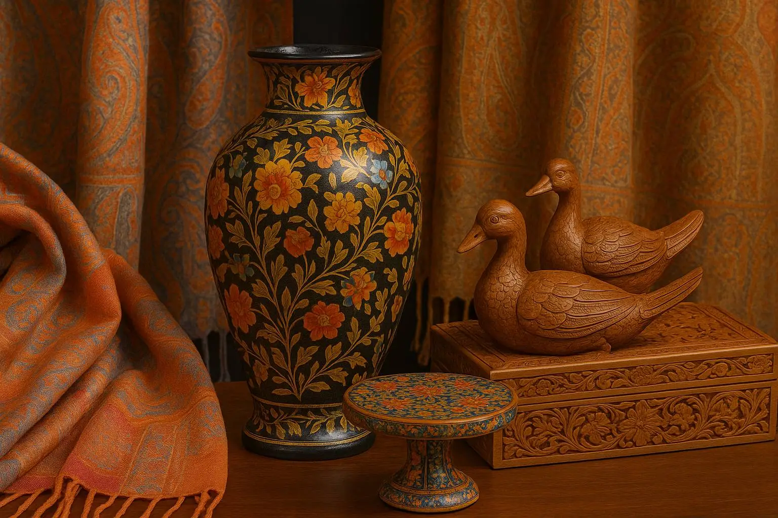 KASHMIR PAPER MACHE; kashmir arts and crafts