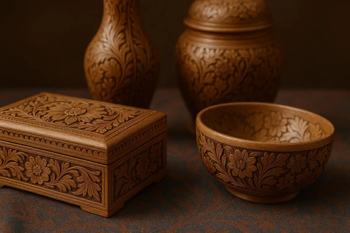 kashmir expo walnut wood art