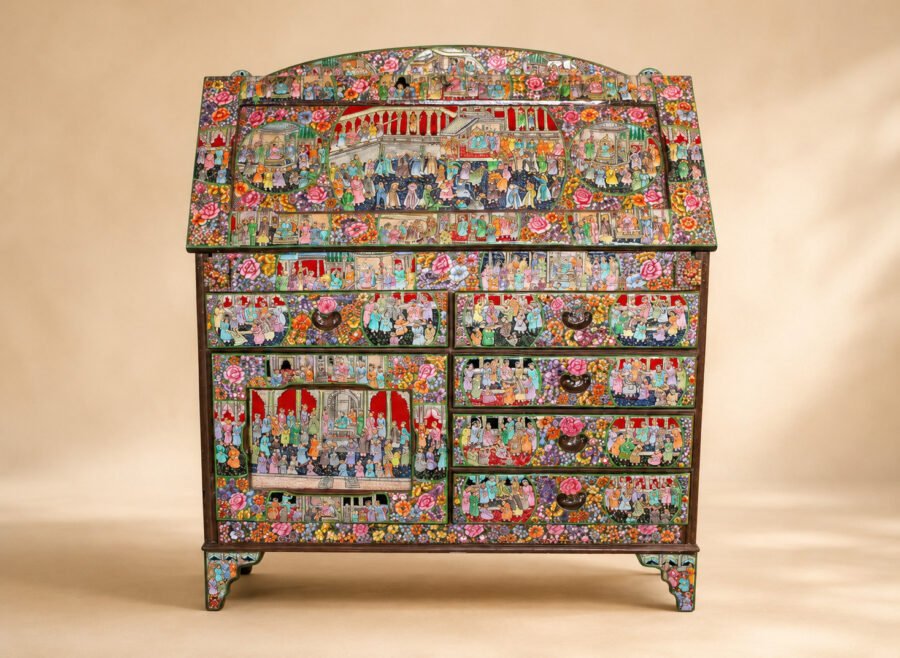 hand painted desk