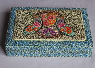 Royal
Medallion Art Jewelry Box – Vibrant Kashmiri Craft with Velvet Luxury