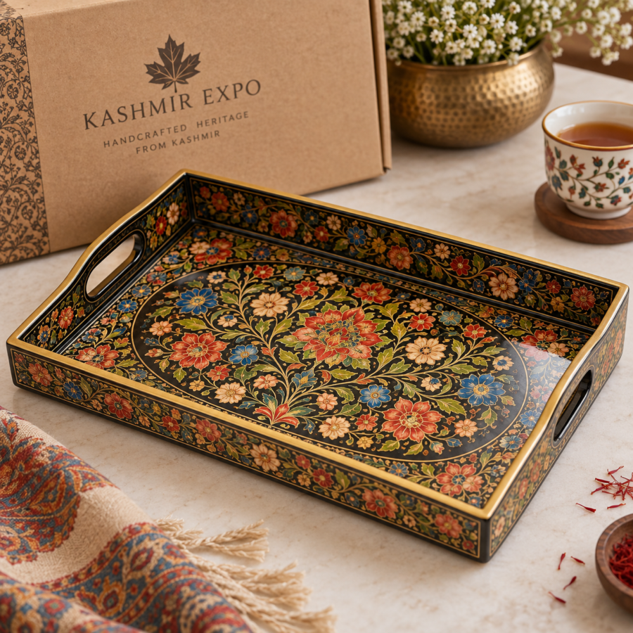 papier mache tray